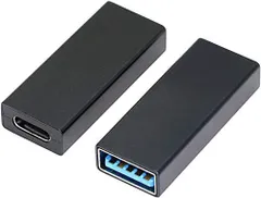 CERRXIAN USB 延長 コネクタ type c usb a変換 USB C to USB 3.0 変換アダプタ USB Type C 中継アダプタ usbメス-メス アダプタ 高速充電 データ伝送 5Gbps ledライト usb 加熱パッド usb