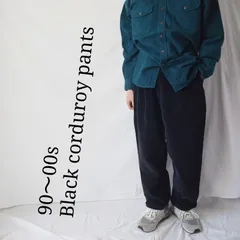【90～00s】Jos.A. Bank コーデュロイパンツ ブラック 黒