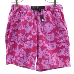 Columbia コロンビア アウトドア 迷彩 フリース ショートパンツ L ピンク メンズ 古着