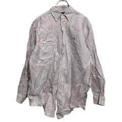 Polo Ralph Lauren 長袖 ストライプシャツ M ピンク ホワイト ボタンダウン ポロラルフローレン 古着卸 アメリカ仕入 a702-7617