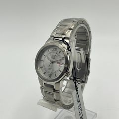 【未使用品】 SEIKO セイコー5 自動巻き腕時計 SNKA19K1 デイデイト シルバー 逆輸入モデル 質屋・リサイクルマート宇部店