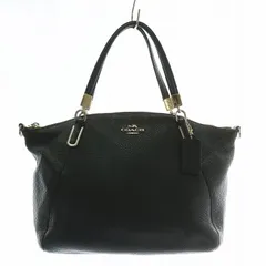 コーチ COACH スモールケルシーサッチェル SMALL KELSEY SATCHEL ハンドバッグ ショルダー 2WAY シボ革 レザー ロゴ ゴールド金具 黒 ブラック F34493 /XZ ■GY18