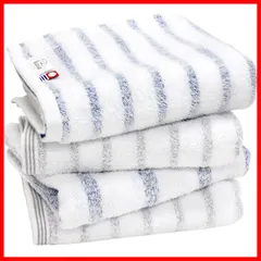 【特売】今治タオル 認定 フェイスタオル hiorie(ヒオリエ) mist ミスト 4枚セット アソート2色01 日本製 ボーダー 今治ブランド 瞬間吸水 速乾 部屋干し 綿100％ 柔らか ソフト imabari towel