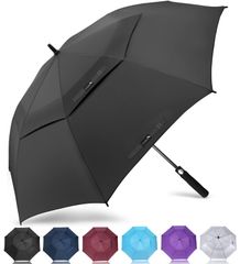 Size:68 INCH_Color:블랙 ZOMAKE 장산 골프 우산 62인치 큰 멋쟁이 2층 구조