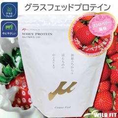 ホエイプロテイン100 ストロベリー風味 (コラーゲンペプチド配合) 1kg