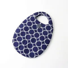 美品 ミナペルホネン mina perhonen ya9875 tambourine タンバリン egg bag エッグバッグ｜ネイビー ハンドバッグ 【2400014636611】
