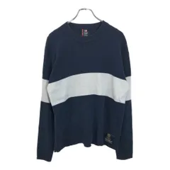 POLO JEANS ポロジーンズ ラルフローレン リブニット セーター ネイビー(メンズ LARGE)中古 古着 U8184