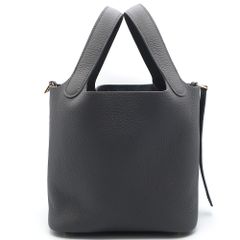【天白】未使用 エルメス ピコタンロック PM アルドワーズ シャンパンゴールド金具 トリヨンクレマンス W刻印 ハンドバッグ レディースのサムネイル