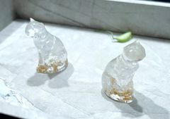 盛り塩オルゴナイト【鉱石猫】 盛り塩オルゴナイト【鉱石猫】