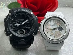 福袋　恋人たちのGショックペアウォッチ gショック 人気  婚約　夫婦 高級　クリスマス プレゼント おすすめG-SHOCK BABY-G   カシオ 2本セット  G-MS 電波ソーラー クォーツ GA-2000S-1AJF BGA-150FL-7AJF