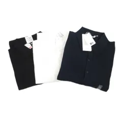 ユニクロ UNIQLO ユー タグ付き 3点セット 17SS ポロシャツ ニット 半袖 XL 紺 ネイビー 黒 ブラック 白 ホワイト /AE