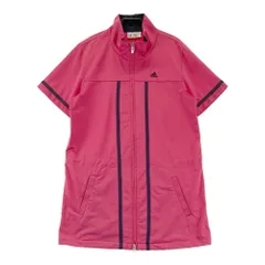 サイズ：L ADIDAS GOLF アディダスゴルフ  チュニック丈 半袖 ジップワンピース  ピンク系 [240101499725] ゴルフウェア レディース ストスト