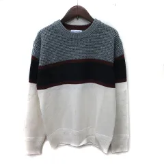 グローバルワーク GLOBAL WORK ニット セーター 長袖 切替 S マルチカラー /YI ■MO