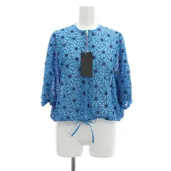 トゥモローランドコレクション TOMORROWLAND collection 24SS サンフラワーエンブロイダリー ストリングブルゾン ジャケット 36 紺 ネイビー /MF ■OSのサムネイル