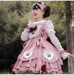 LT-39 豪華姫系 lolita 可愛 レトロ風 オリジナル 洋服 ロリータ ワンピース 美しい刺繍