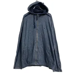 Champion ロゴスウェット パーカー XL ネイビー チャンピオン ジップアップ ポケット ビッグサイズ 古着卸 アメリカ仕入 a611-8023