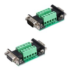 新品 PENGLIN 2個 D-SUB9ピン変換アダプタ オス-メス RS232 DB9 9PIN 基板 シリアル 9ピン ポート ターミナルアダプター D-SUB9ピンオス-D-SUB9ピンメス変換アダプタ