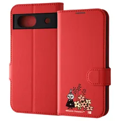 Google Pixel 8a ムーミン / 手帳型レザーケース シンプル マグネット/リトルミイとお花_3のサムネイル