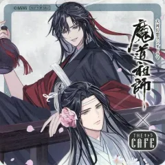 【中古】コースター 魏無羨＆藍忘機(花飾り/酒) コースター 「ラジドラ魔道祖師(MiMi)×THEキャラCAFE」 対象ドリンク注文特典