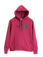 【お得なクーポン配布中!】 ノースフェイス プリント スウェット フード パーカー レディース M 古着 The North Face アウトドア トレーナー 裏起毛 プルオーバー 厚手