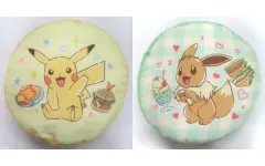 【中古】クッション・本体 全2種セット リバーシブルクッション「Cafe Art」～ピカチュウ・イーブイ～ 「ポケットモンスター」