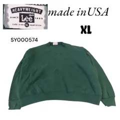 USA製Lee古着無地スウェットトレーナーXLカーキ　SY00574