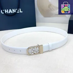 【今日特価】Chanel ダブルフェイスレザーベルト-1