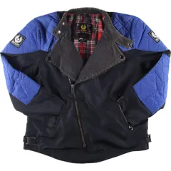古着 70~80年代 ベルスタッフ Belstaff Outlaw アウトロー ナイロン ダブルライダースジャケット モーターサイクルジャケット/evb001170