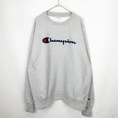 【古着】Champion リバースウィーブ スウェットシャツ トレーナー グレー XXLサイズ