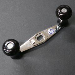 ABU 2500C 純正　ミラーフェイス　パワーハンドル　80ミリ　軸間70ミリ ABU 2500C 2501C 軸間70ミリ 純正 ミラーフェイス Wハンドル - メルカリ