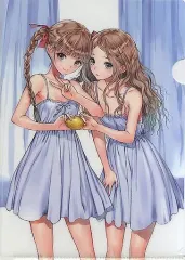 【中古】クリアファイル 司城夕月＆司城来夢 描き下ろしA4クリアファイル 「PS4/PS Vitaソフト BLUE REFLECTION 幻に舞う少女の剣」 ゲオ購入特典