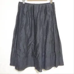 #snc  ギャバジンケーティー GabardineK.T スカート 13 黒 光沢 大きいサイズ 麻 レディース [763400]のサムネイル