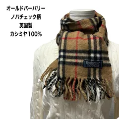Burberrys　Old Burberrys オールド バーバリー  ノバチェック柄  英国製 カシミヤ100%マフラー