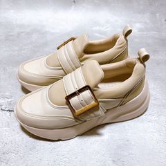 RANDA バックルベルトスニーカー 22.5cm
