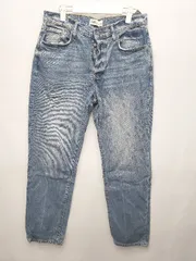 ◇ ZARA ザラ ボタンフライ ダメージ加工 デニム ジーンズ パンツ EUR 38 USA 6 MEX 28 ブルー系 レディース P  【1406180057459】