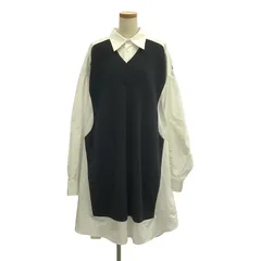 メゾンマルジェラ　ダメージニット　ドッキング　ストライプ　シャツ　長袖　異素材 MAISON MARGIELA メゾンマルジェラ 1ライン 22SS S51DL0394