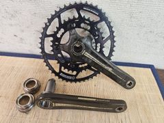 ■ CAMPAGNOLO RECORD ULTRA TORQUE CT 170mm FC7 【 ROTOR QRINGS 50-36t 】 カンパニョーロ レコード ウルトラトルク コンパクト クランクセット ロード ローター JIS用カンパBB付 T-40