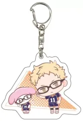【中古】キーホルダー 月島蛍×マイメロディ 「ハイキュー!!×サンリオキャラクターズ アクリルキーホルダー 01.ミニキャライラスト」