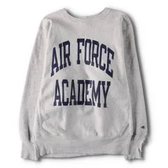 古着 90年代 チャンピオン Champion REVERSE WEAVE リバースウィーブ 刺繍タグ AIR FORCE ACADEMY プリントスウェットシャツ/evb029588