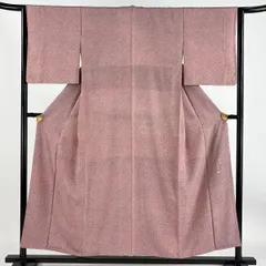 着物　作家物　袷　小紋　チェック　ピンク　イエロー　藤色　伝統工芸　染谷梅治 着物 作家物 袷 小紋 チェック ピンク イエロー 藤色 伝統工芸
