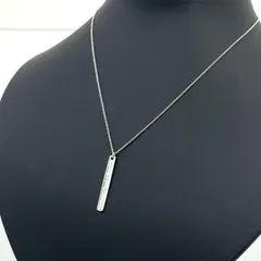 k184 ティファニー　ネックレス　ナローバー　プレート　シルバー ティファニー ナロー バー ネックレス ペンダント Tiffany