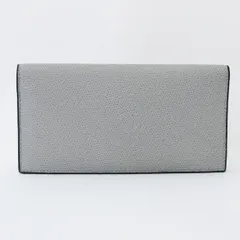 ヴァレクストラ Valextra ヴァーティカル 12カード 二つ折り 長札入れ 長財布 小銭入れなし 牛革 ライトグレーのサムネイル