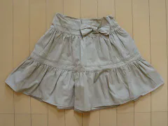 シモネッタミニ simonetta mini マメール アウトレット 子供服 女の子 7歳 約 130cm スカート ベージュ 無地 春 夏 ★3 ボトムス ガールズ 女児 キッズ 【中古】 ユーズド リサイクル 古着 子ども服 こどものサムネイル