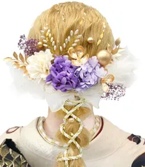 白 ヘアアクセサリー 赤 ゴールド 水引 網型シム 振袖 着物 和玉 卒業式 七五三 造花飾り 浴衣 ダリア 袴 結婚式 ドライフラワー かすみ草 和装 髪飾り 造花 成人式 金箔シート 組 8色展開 手作り 専用ケース付き [JZOON] A2701