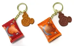 【中古】キーホルダー ミッキーマウス(ワッフルクッキー) キーチェーン2個セット 「ディズニー」 東京ディズニーリゾート限定