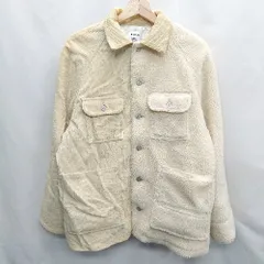 ■ jouetie ジュエティ 切り替えデザイン ボア コーデュロイ 長袖 ジャケット サイズM ベージュ レディース E  【1407180064515】