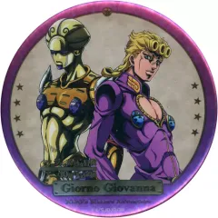 【中古】バッジ・ピンズ ジョルノ・ジョバァーナ＆ゴールド・エクスペリエンス 「ジョジョの奇妙な冒険 アニメ10周年記念展 描き下ろし缶バッジコレクション(デコレーション仕様)」