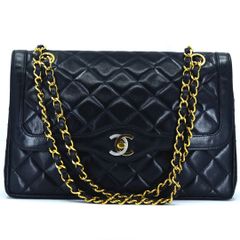CHANEL シャネル パリ限定 マトラッセ Wフラップ チェーン ショルダーバッグ ラムスキン