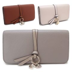 クロエ 長財布 レディース ALPHABET アルファベット フラップ付きウォレット かぶせ蓋 レザー Chloe CHC21WP942F57