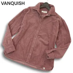 【美品】VANQUISH ヴァンキッシュ 秋冬 コーデュロイ★ 長袖 オーバーサイズ シャツ Sz.L メンズ 日本製